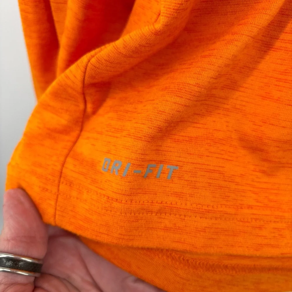 Nike Mens Long Sleeve T-Shirt XXL Orange Tennessee Volunteers Dri-Fit Rocky Top